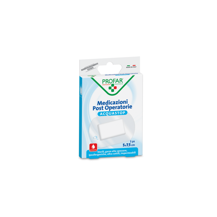 Medicazioni Post Operatorie Acquastop 7,5x5cm PROFAR&reg; 4 Pezzi
