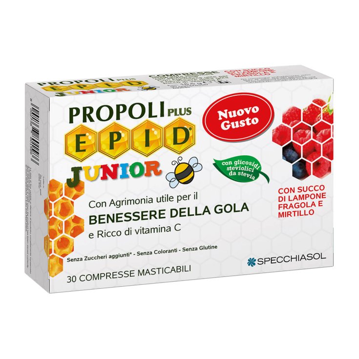 Benessere Gola Junior Propoli E.P.I.D.&reg; Specchiasol 20 Compresse Masticabili