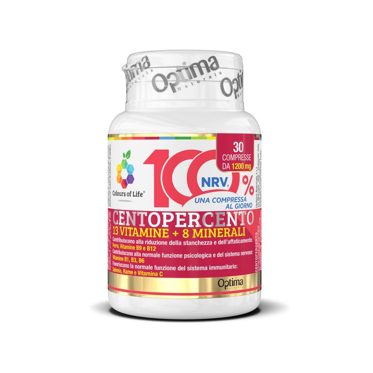 Centopercento 13 Vitamine + 8 Minerali Colours Of Life&reg; Optima Naturals 30 Compresse