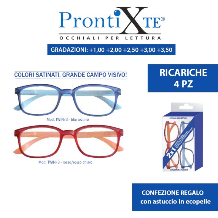 Occhiali da Lettura Twin 3 1,00 ProntiXte 8 Paia