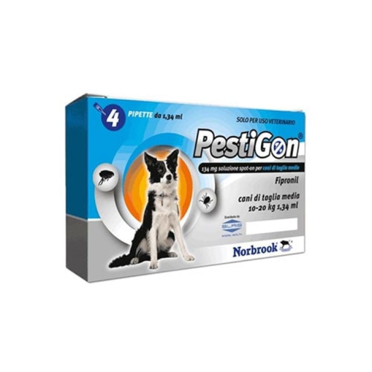 PestiGon Antiparassitario 4 Pipette - Cane 10-20 Kg