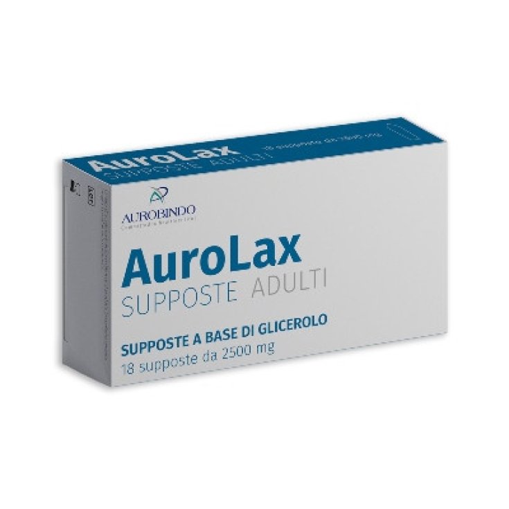 Aurolax Supposte Adulti 2500mg Aurobindo 18 Pezzi