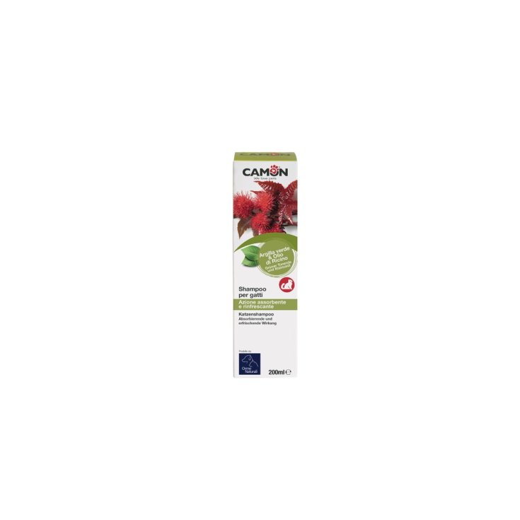 Shampoo per Gatti all'Argilla Verde e Olio di Ricino Camon 200ml