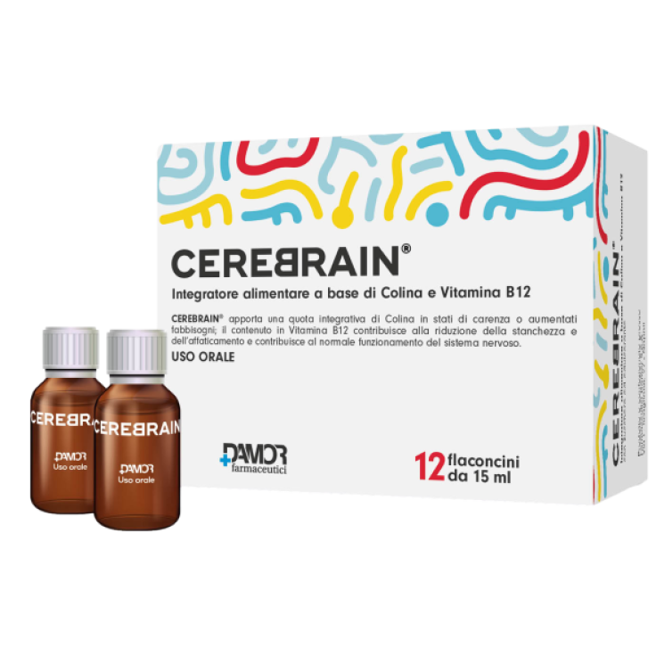 Cerebrain&reg; Farmaceutici Damor 12x15ml Colina Bitartrato