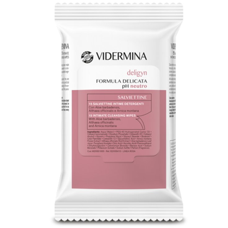 Vidermina Deligyn Salviettine Intime Monodose 15 Salviette