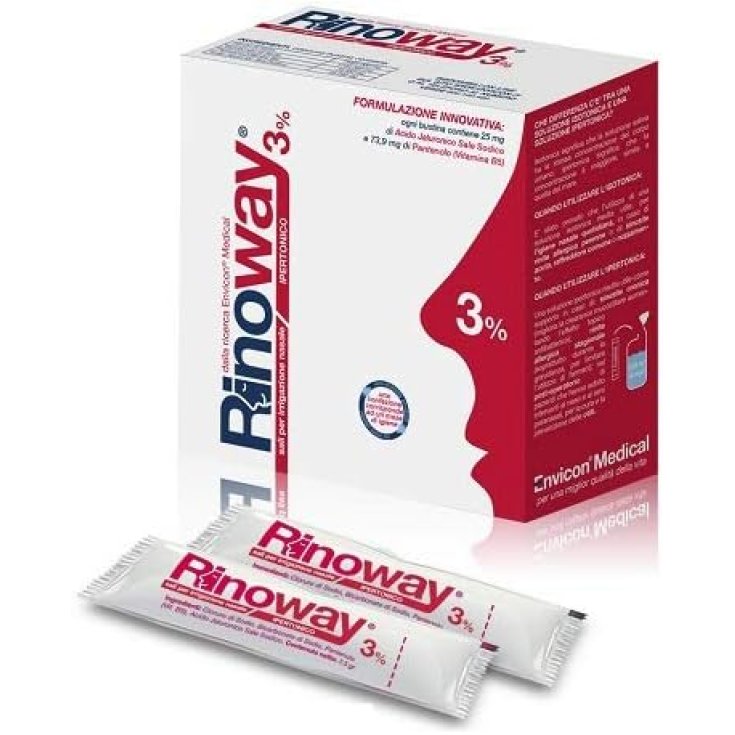 Rinoway&reg; Envicon Medical 15 Bustine Sali Ipertonici