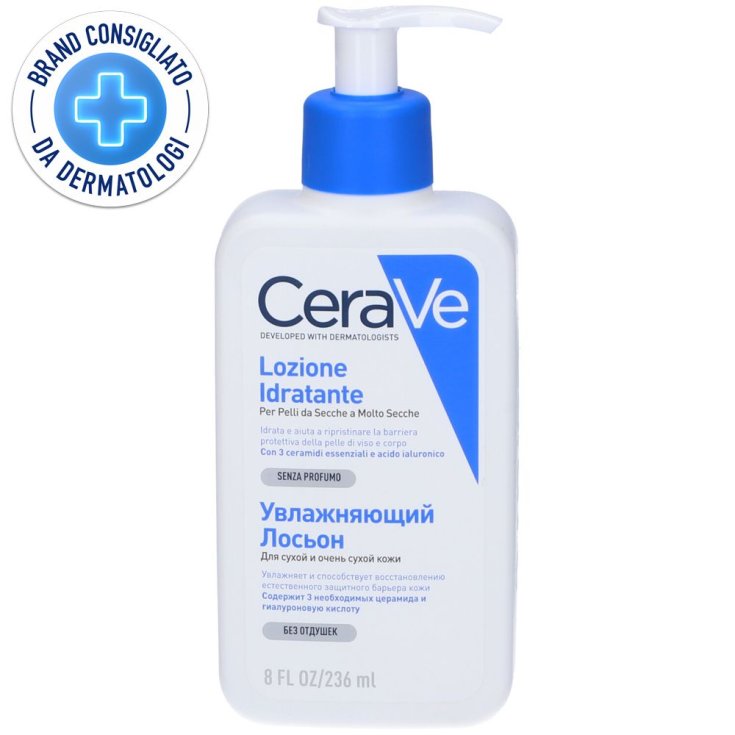 CeraVe Lozione Idratante Corpo Per pelli da normali a secche per il corpo e il viso, 473 ml