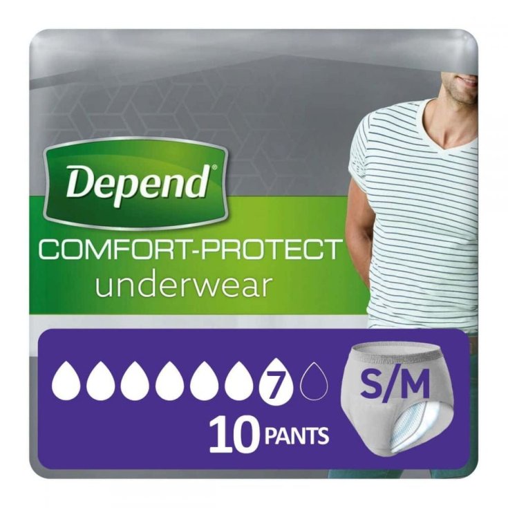 Pants Comfort-Protect Underwear S/M Depend&reg; 10 Pants