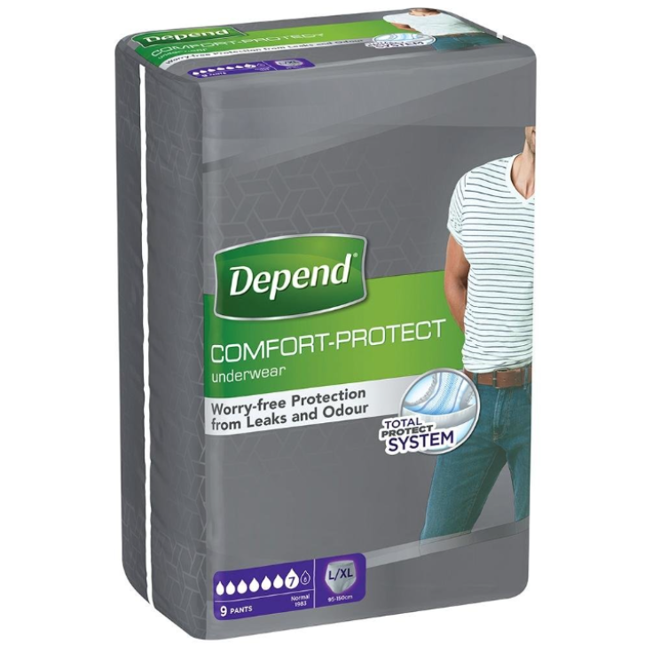 Comfort-Protect Underwear L/XL Depend 9 Pezzi