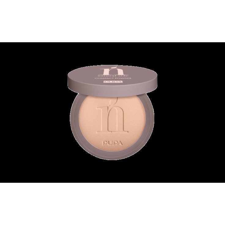 Compact Powder 001 Light Beige Natural Side Pupa