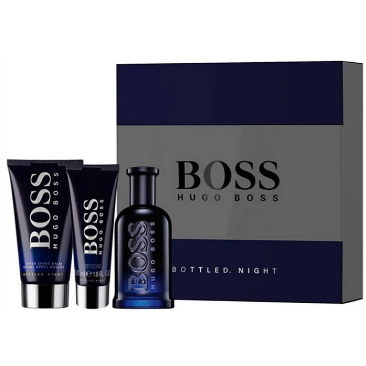 Boss Bottled Night Eau De Toilette Spray 100ml Hugo Boss Set 3 Parti 2018