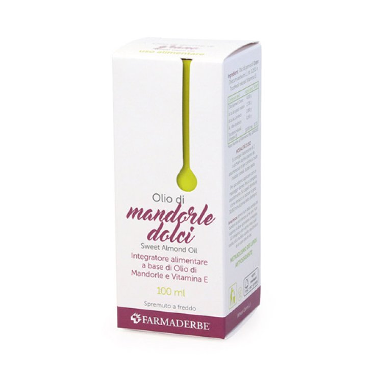 Olio Alimentare di Mandorle Dolci Farmaderbe 100ml