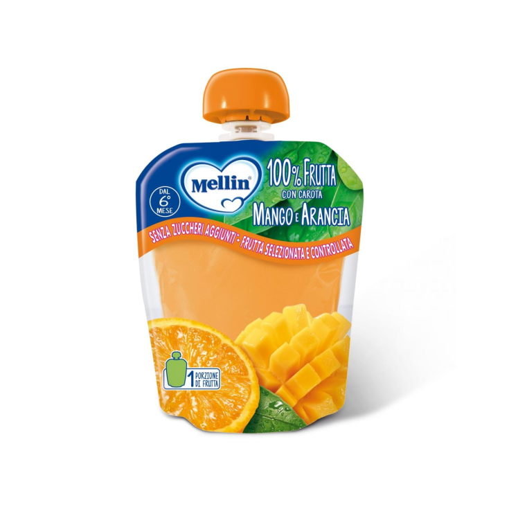 Merenda 100% Mango Arancia Mellin 90g