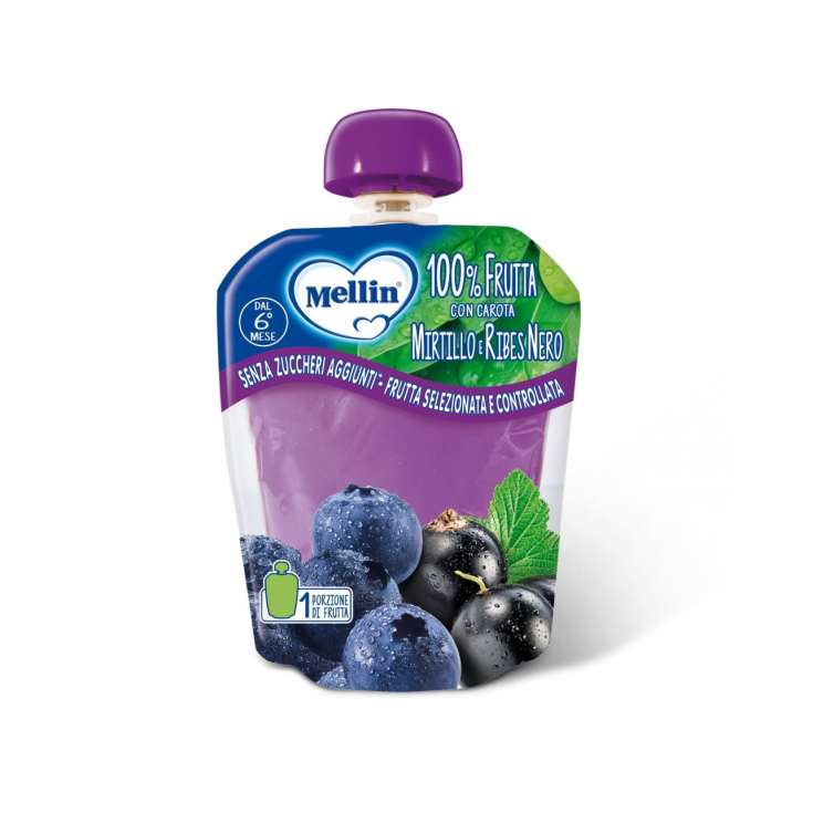 Merenda 100% Mirtillo E Ribes Nero Mellin 90g