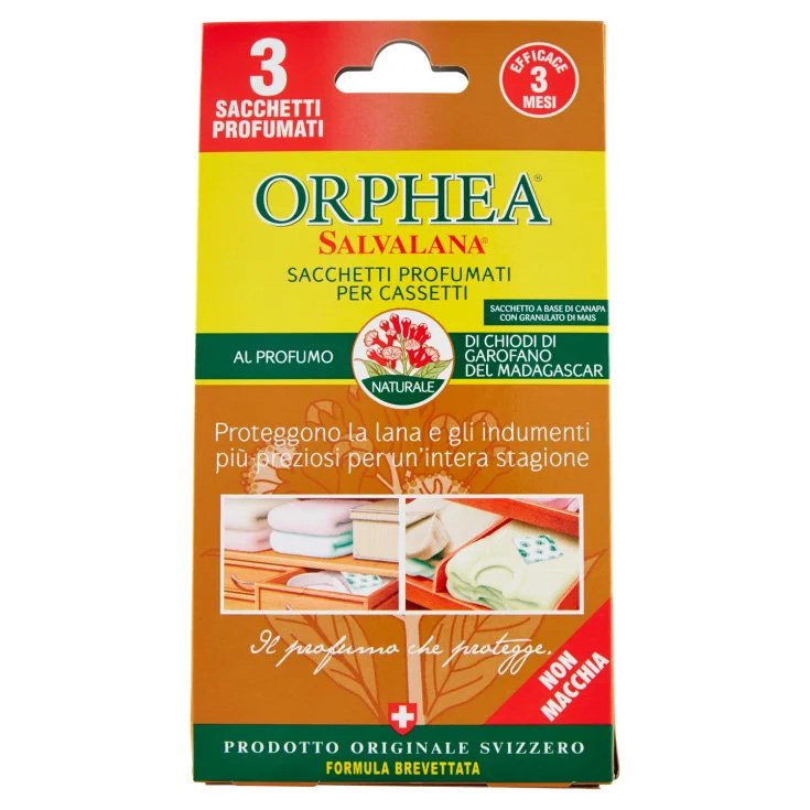 Sacchetti Profumati Chiodi di Garofano ORPHEA&reg; 3 Pezzi