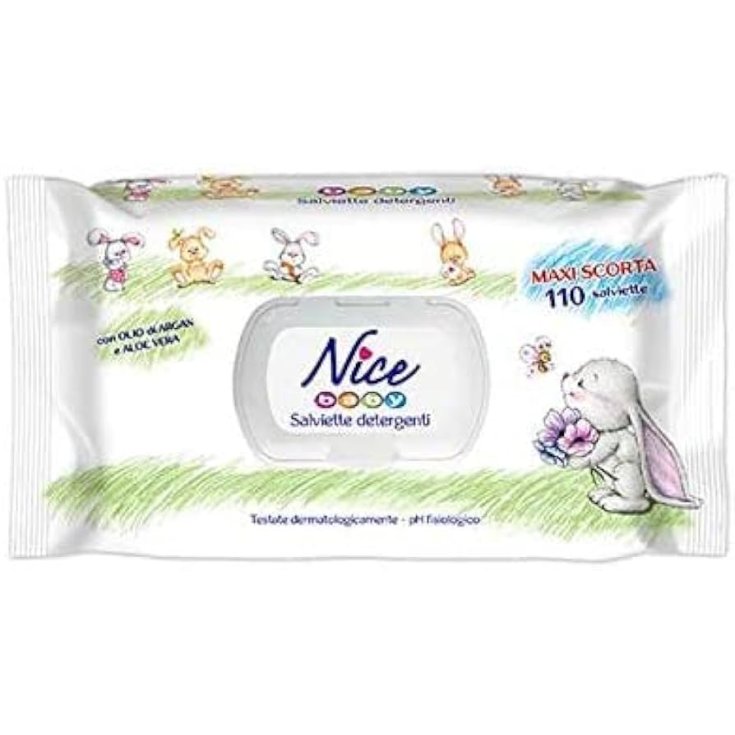 Salviette Detergenti Nice Baby 110 Pezzi