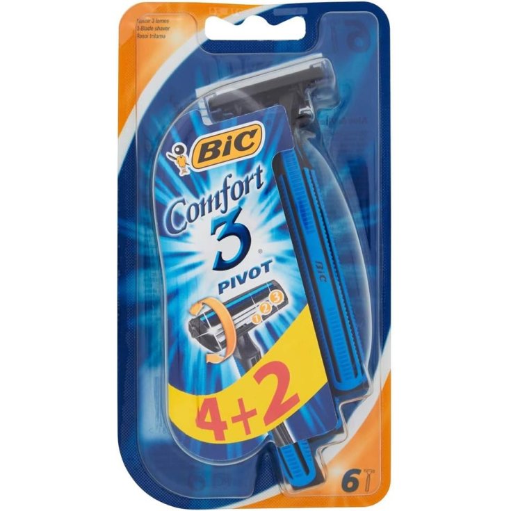 Comfort 3 Rasoio Barba Bic&reg; 4+2 Pezzi