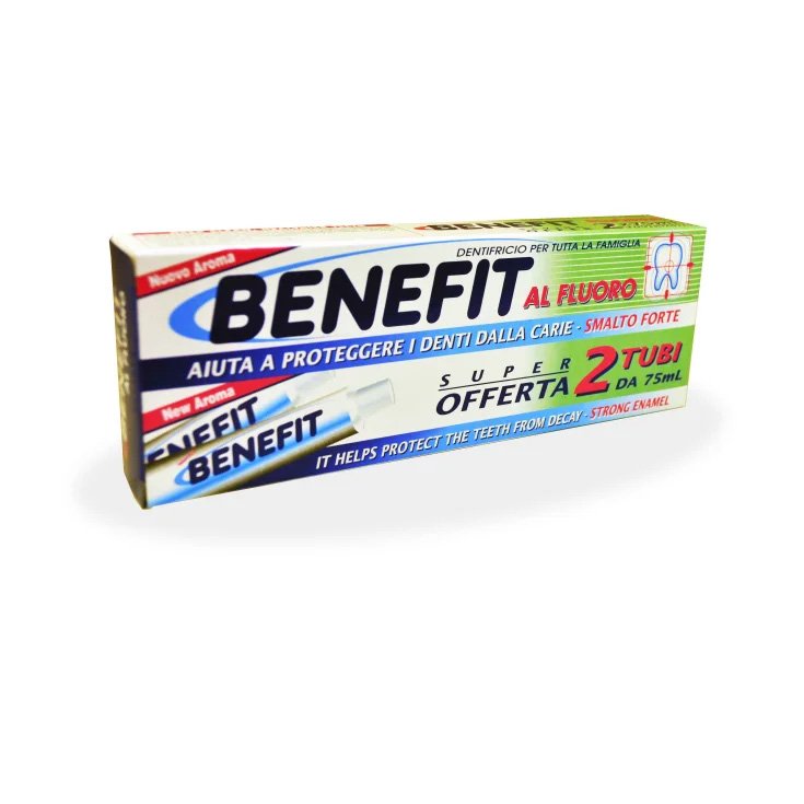 Benefit Dentifricio Fluoro 2x75ml