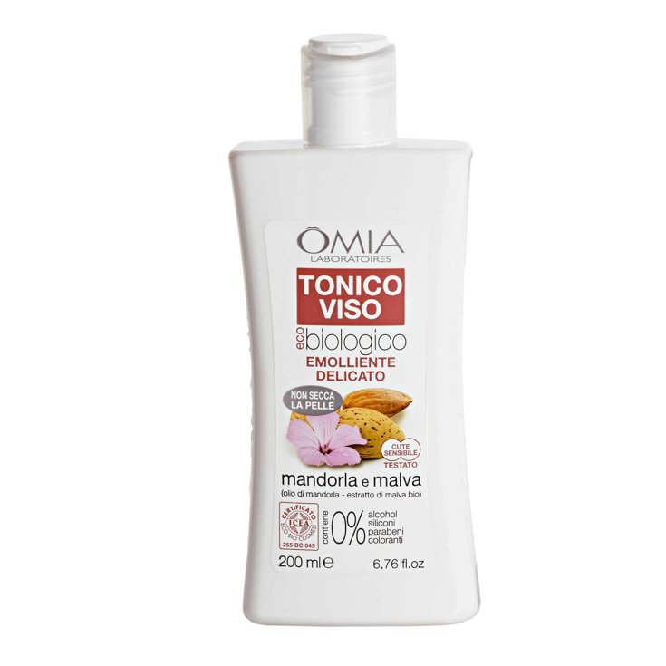 Tonico Viso EcoBiologico Mandorla E Malva Omia Laboratoires 200ml