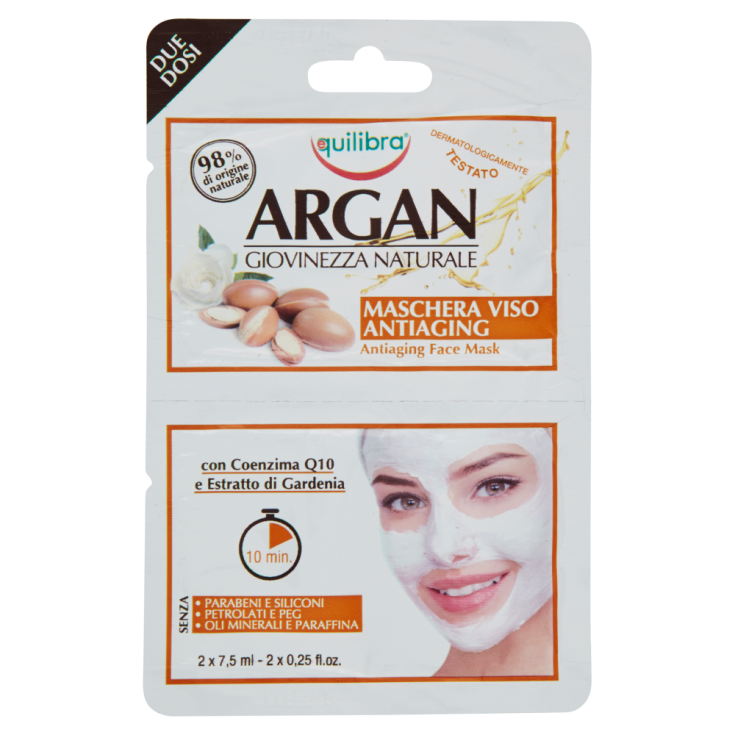 Argan Maschera Viso Antiaging Equilibra&reg; 2x7,5ml