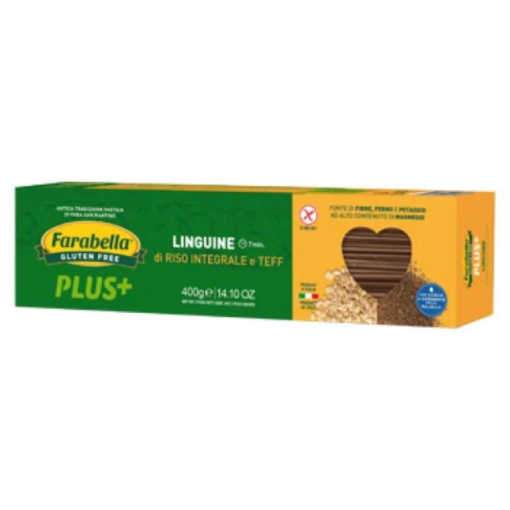 Plus+ Linguine di Riso Integrale e Teff Farabella&reg; 400g