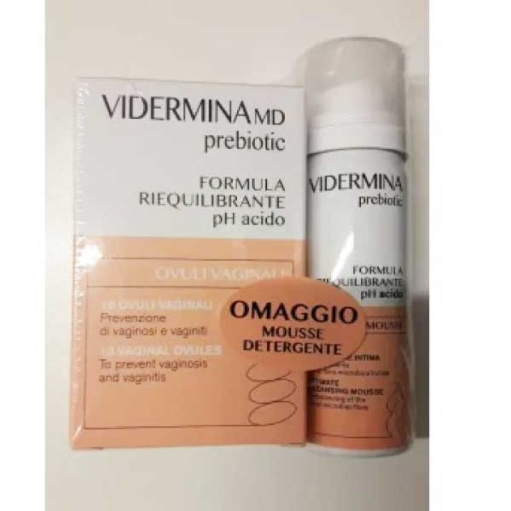 Vidermina Prebiotic 10 Ovuli + Mousse 50ml