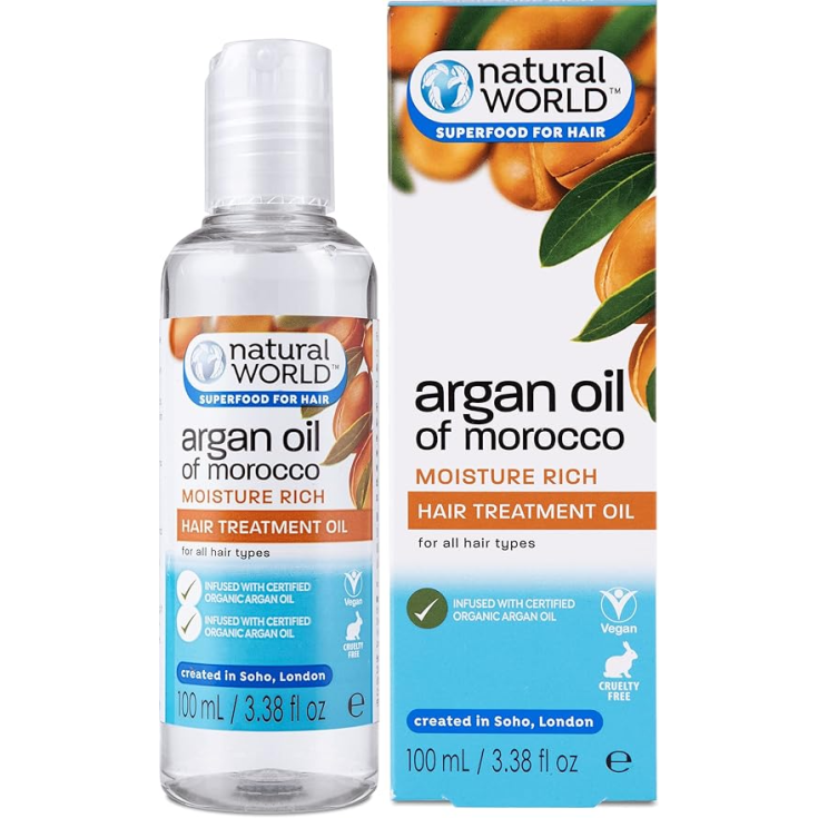 Argan Oil Of Morocco Moisture Rich Natural World 100ml