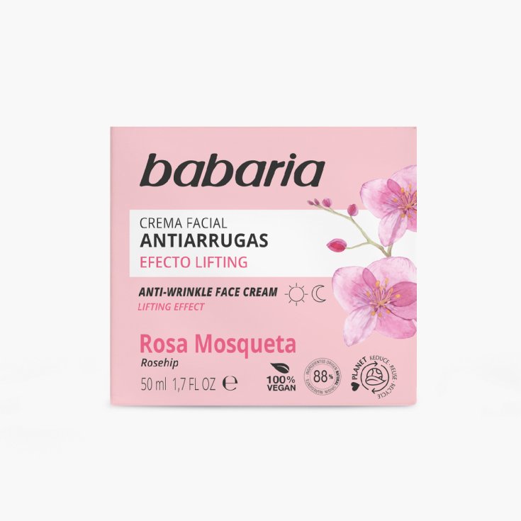 Crema Viso Antirughe Alla Rosa Canina Babaria 50ml