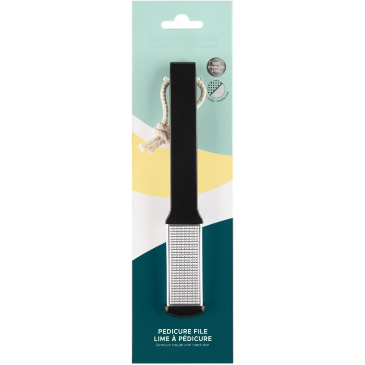 Stainless Steel Pedicure File Pearlised&nbsp;QVS 1 Pezzo