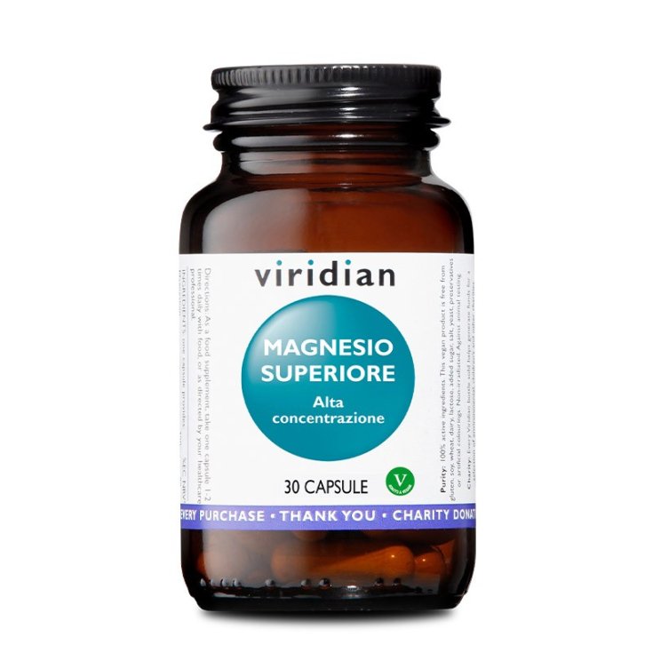 Magnesio Superiore Alta Concentrazione Viridian 30 Capsule