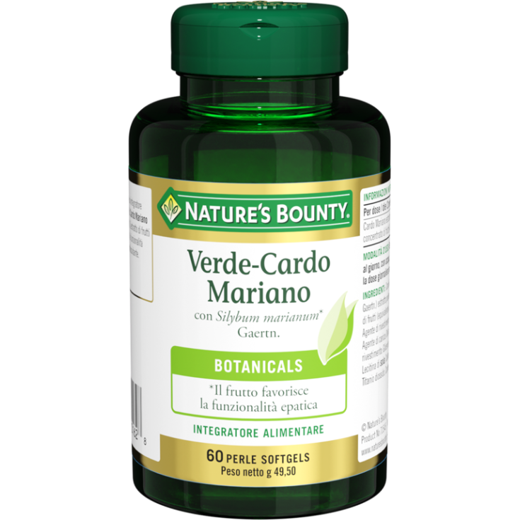 Verde Cardo Mariano Nature's Bounty 60 Perle