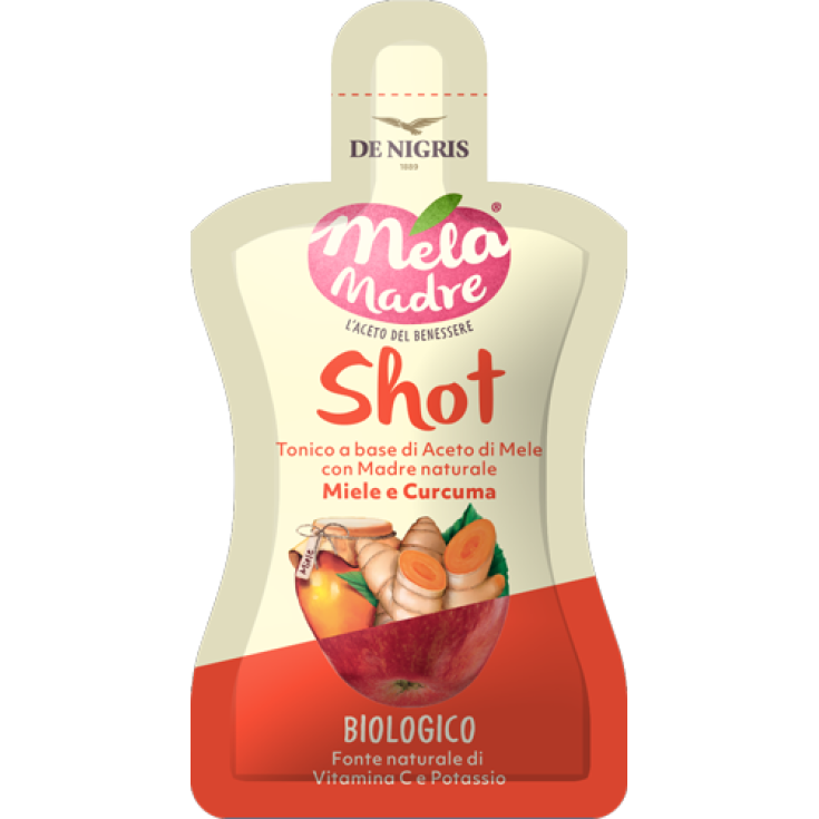 Aceto di Mela Madre Shot Miele e Curcuma&nbsp;De Nigris 30ml
