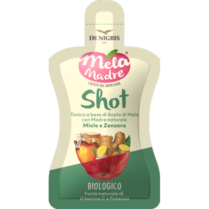 Aceto di&nbsp;Mela Madre Shot Miele e Zenzero De Nigris 30ml