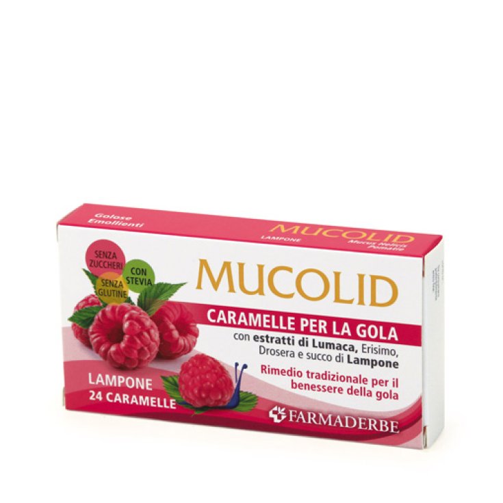 Mucolid Caramelle Per La Gola&nbsp;Lampone 24 Caramelle