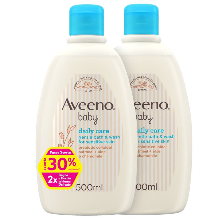 Baby Bagnodoccia Delicato Aveeno 2x500ml