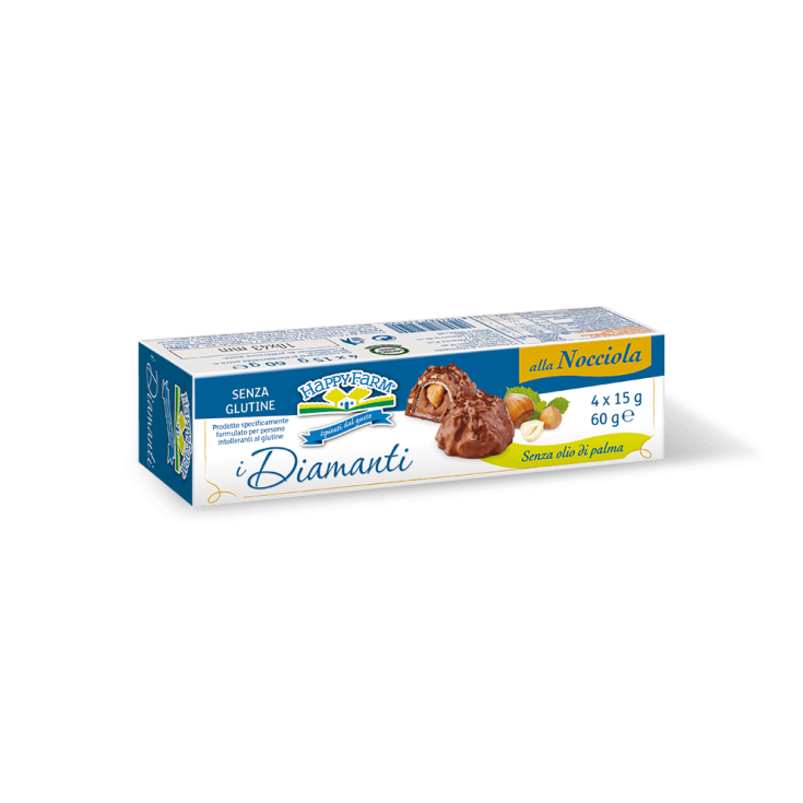 I Diamanti alla Nocciola Happy Farm 4x15g