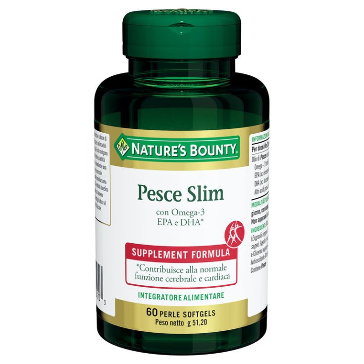 Pesce Slim Nature's Bounty 60 Perle Softgels