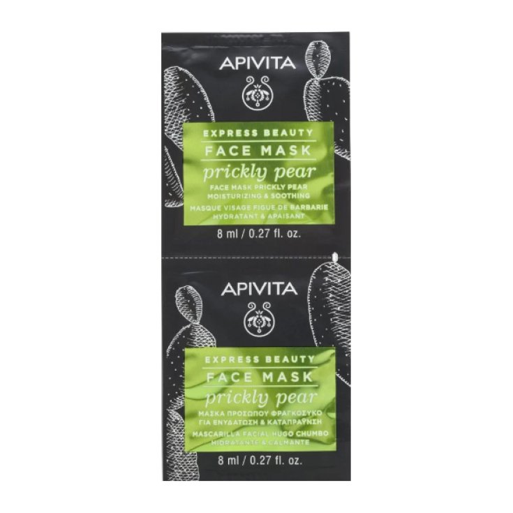 Face Mask Prickly Pear Express Beauty Apivita 2x8ml