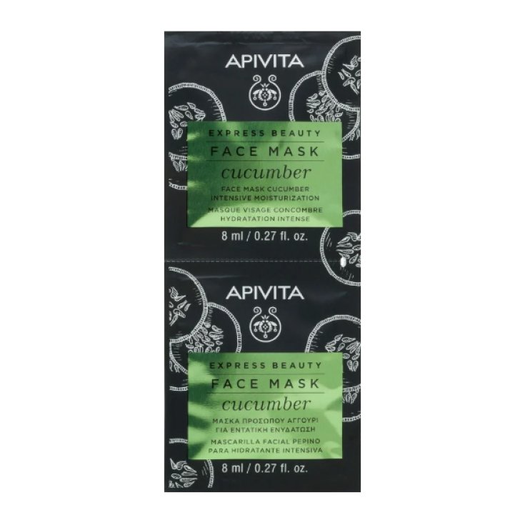 Face Mask Cucumber Express Beauty Apivita 2x8ml