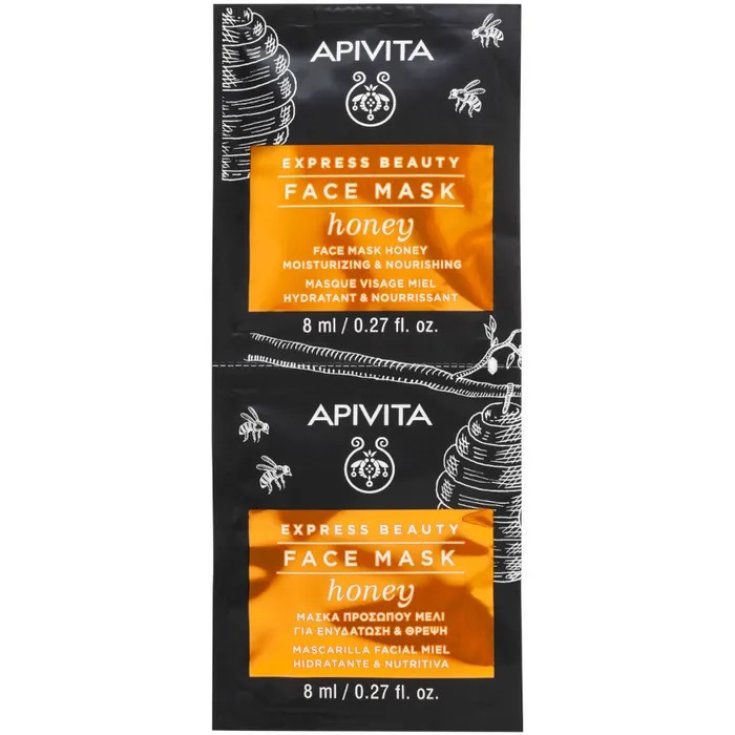 Face Mask Honey Express Beauty Apivita 2x8ml