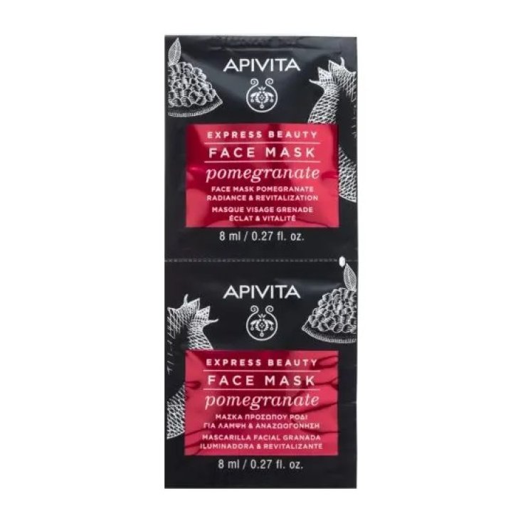 Face Mask Pomegranate Express Beauty Apivita 2x8ml