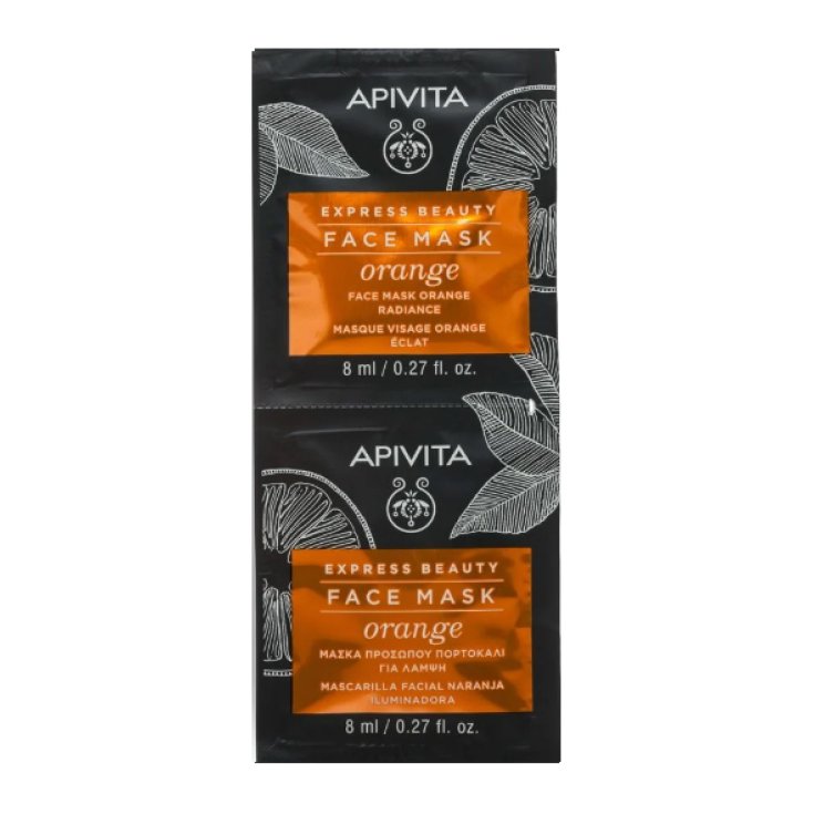 Face Mask Orange Express Beauty Apivita 2x8ml