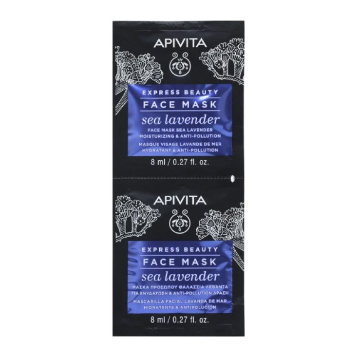 Face Mask Sea Lavender Express Beauty Apivita 2x8ml