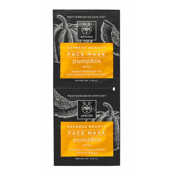 Face Mask Pumkin Express Beauty Apivita 2x8ml