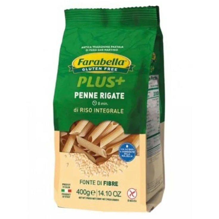 Plus+ Penne Rigate di Riso Integrale Farabella&reg; 400g