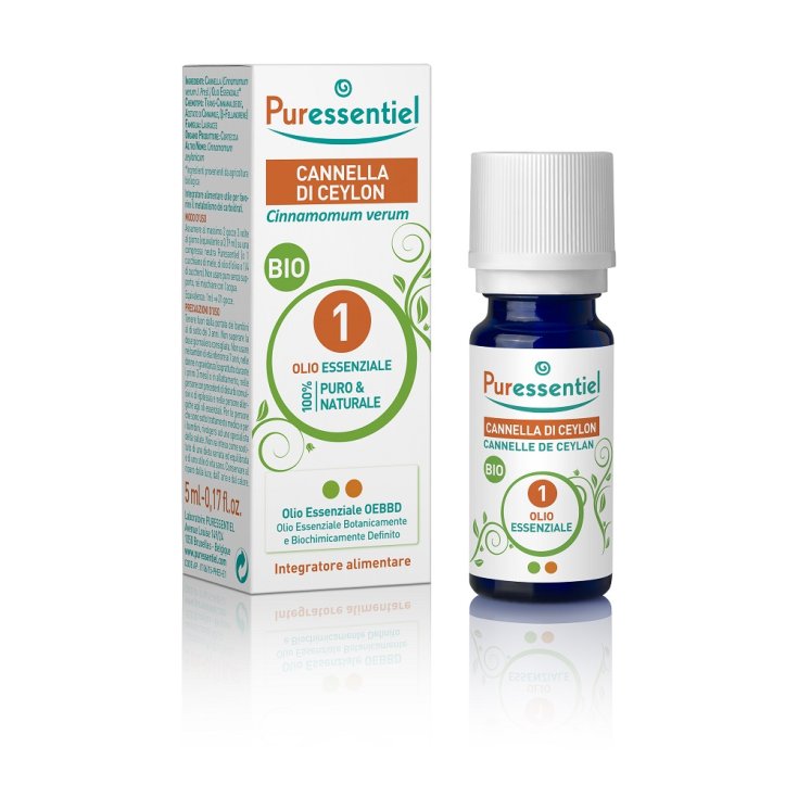 Cannella Di Ceylon Bio 1 Olio Essenziale Puressentiel 5ml