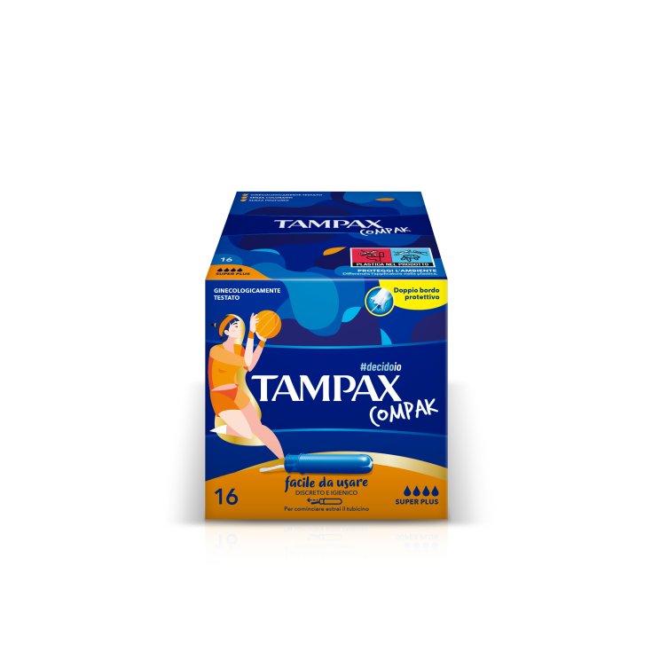 Tampax Compak Super Plus 16 Pezzi Tampax Compak Super Plus 16 Pezzi