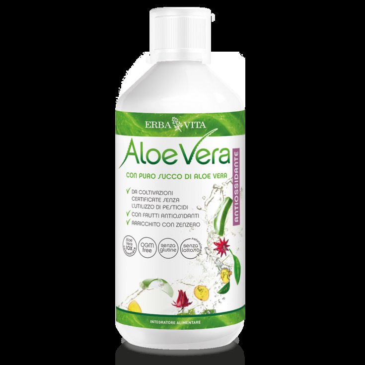 Aloe Vera Puro Succo Erba Vita 1000ml