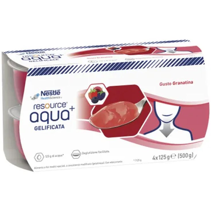 Resource&reg; Aqua+ Granatina Nestl&egrave; 4X125g