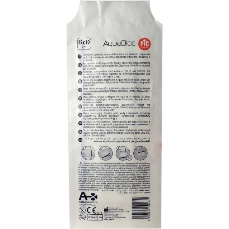 AquaBloc Cerotto Post Operatorio 10x25cm PIC